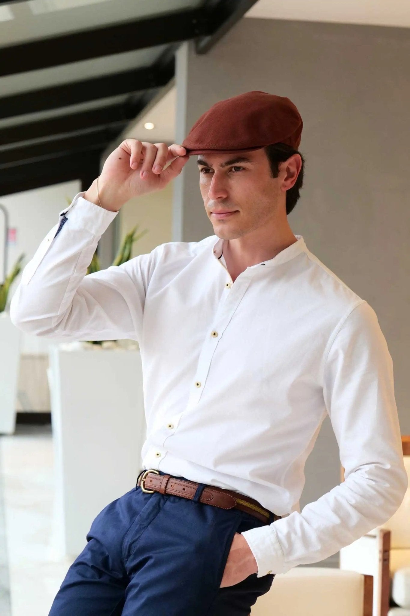 Red cotton cap — lightweight, breathable, and versatile, designed for year-round wear. Perfect for casual and sporty outfits with a pop of color.