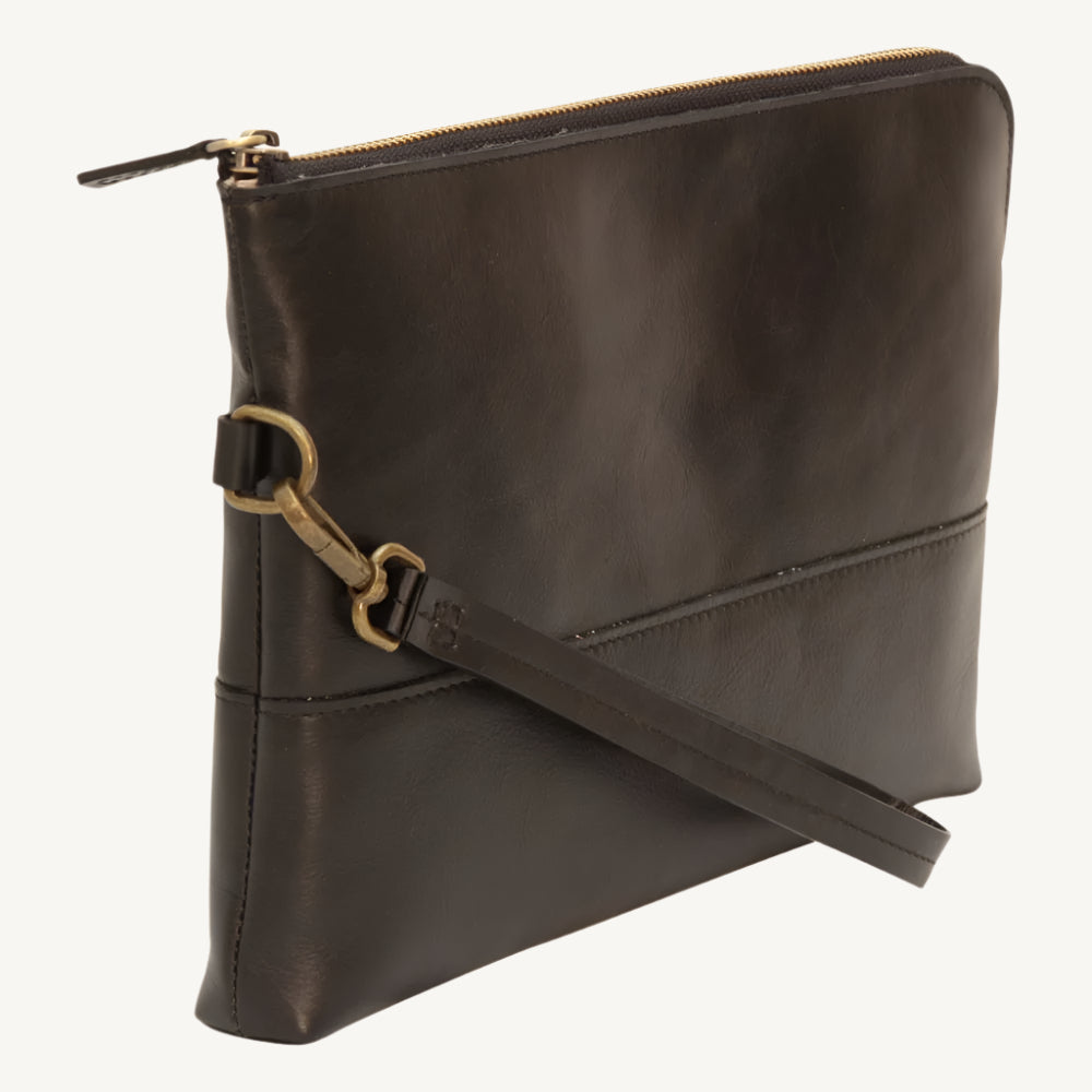 Full-Grain Calfskin Document Case – Dark Brown