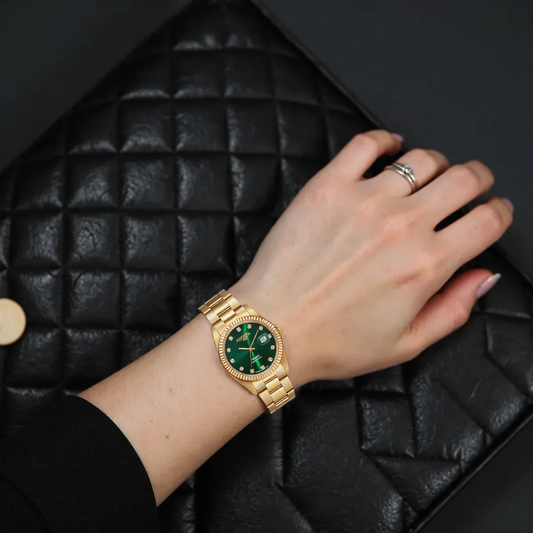 Roamer Amalfi 852844487920 – Swiss Elegance in Green & Gold