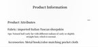 Product information text on a white background
