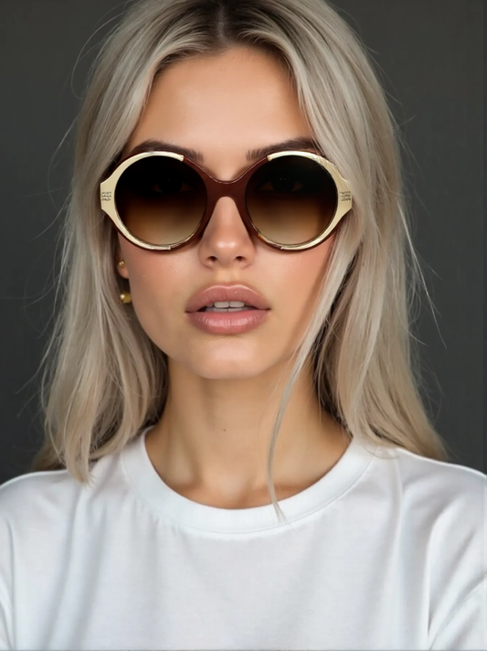 Chloé CE722SA-277 Women's Oversized Sunglasses – Turtle Clear Frame