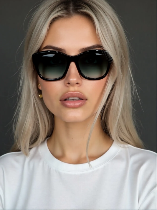 Chloé CH0194SK-001 Unisex Sunglasses – Black Wellington Frame, Gray Gradient Lenses
