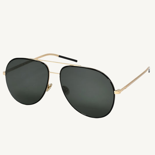 Dior women's sunglasses ASTRAL-2M2-59 in black and gold, featuring a sleek, modern design with a luxurious finish.