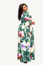 "Puff sleeve button front dress – trendy and versatile women’s outfit combining comfort with fashion-forward style"