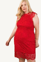 "Lace crochet mini dress with raglan sleeves and zipper back, designed for a stylish, elegant, and confident look."