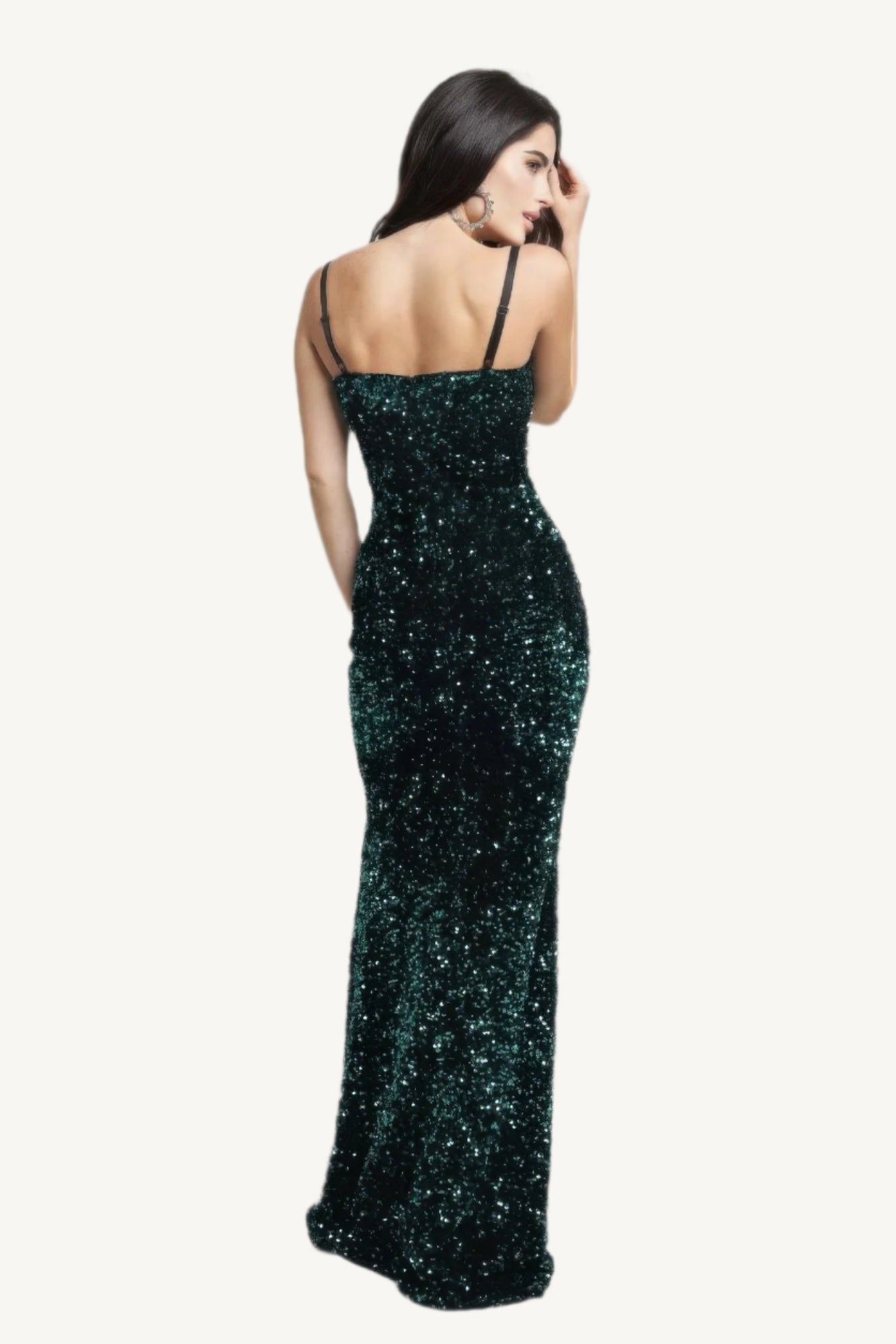 "Hunter green teddy velvet corset maxi dress – structured, elegant silhouette with luxurious velvet texture for a bold and sophisticated look."