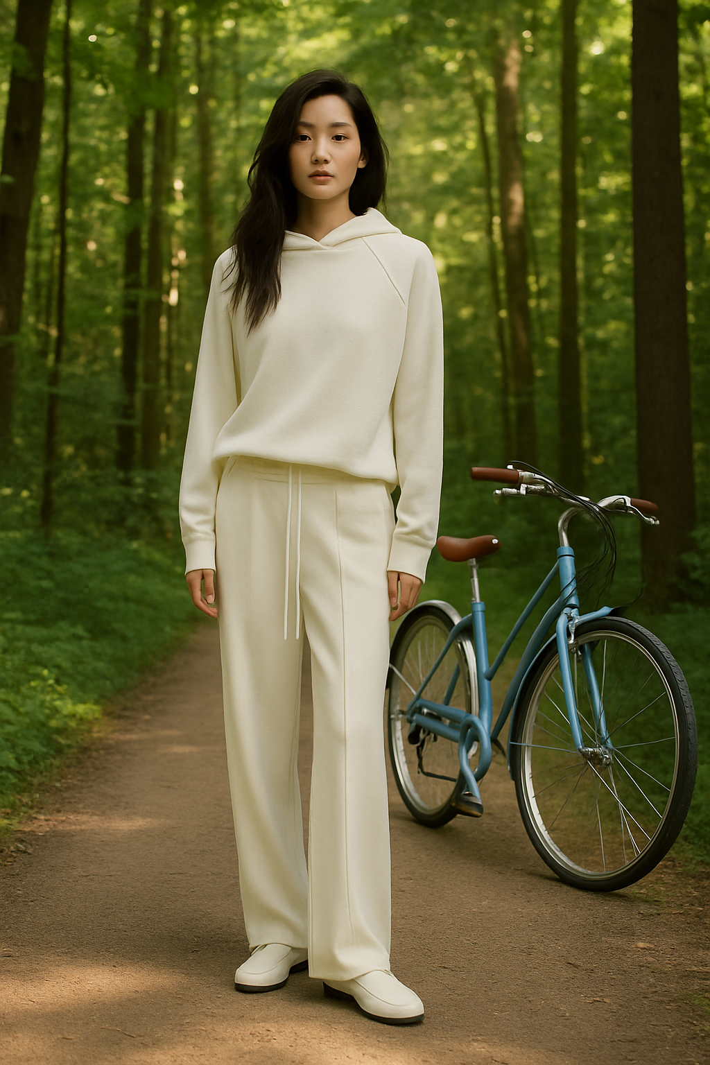 "Winter Morning Sunshine" French Lazy Style Wool Blend Design Loose Slimming Knit Casual Pants for Women ..
