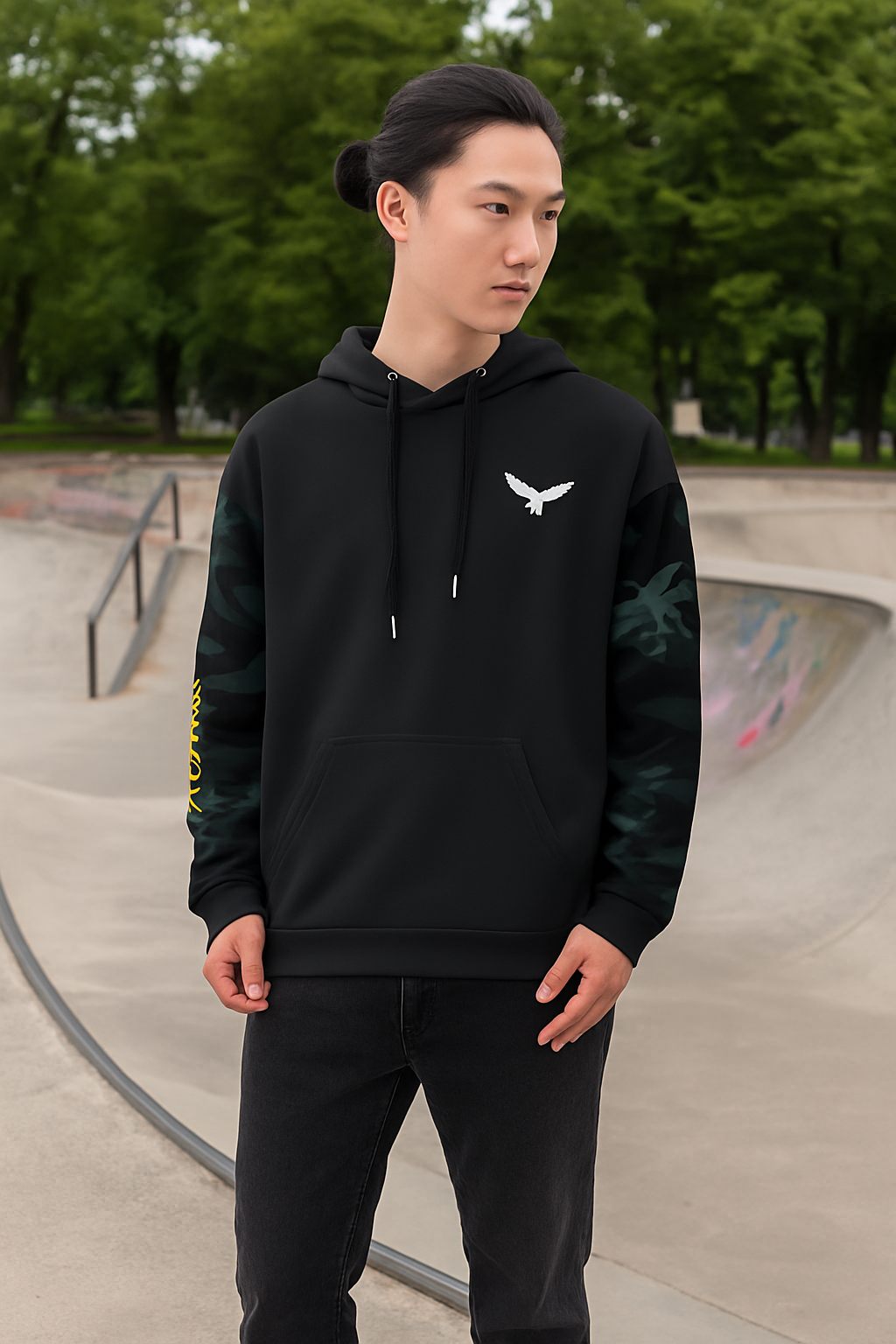 Find Your Coast® Palm Sleeve Recycled Hoodie ..