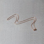 14k rose gold round cable link chain, 1.25mm width