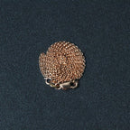 14k rose gold round cable link chain, 1.25mm width