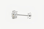1 carat total weight IGI-certified lab grown round diamond stud earrings in 14k white gold — classic, ethical, and brilliant sparkle.