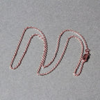 14k rose gold diamond-cut cable link chain, 1.30mm wide.