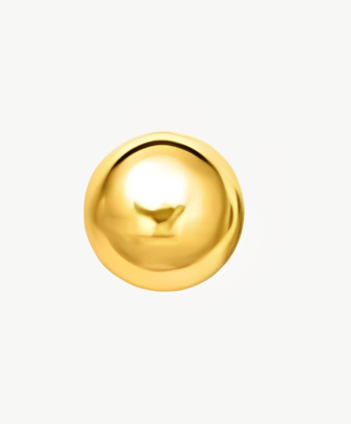 Classic 10K yellow gold stud earrings featuring a polished ball design for timeless elegance.