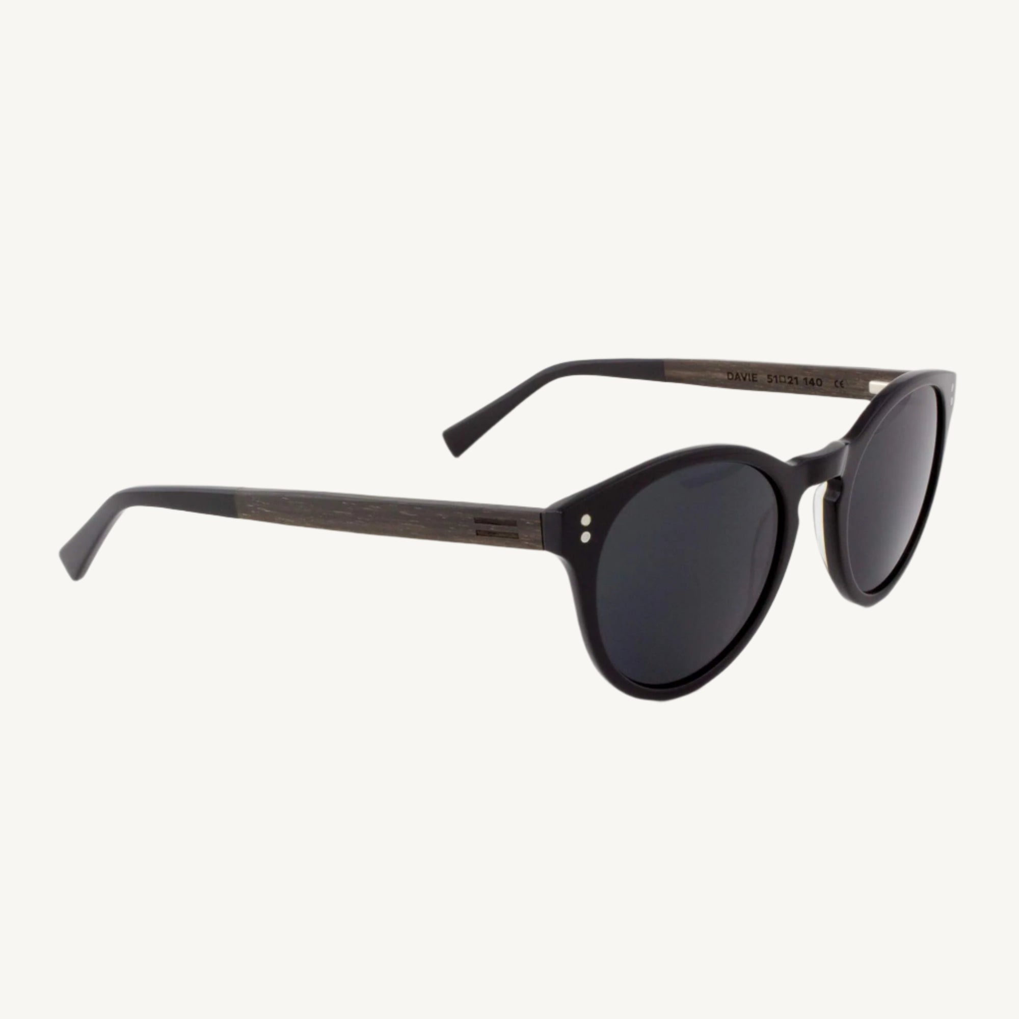 Davie acetate and wood sunglasses — stylish, lightweight, and durable, combining natural wood accents with sleek acetate frames for a modern, sophisticated look.