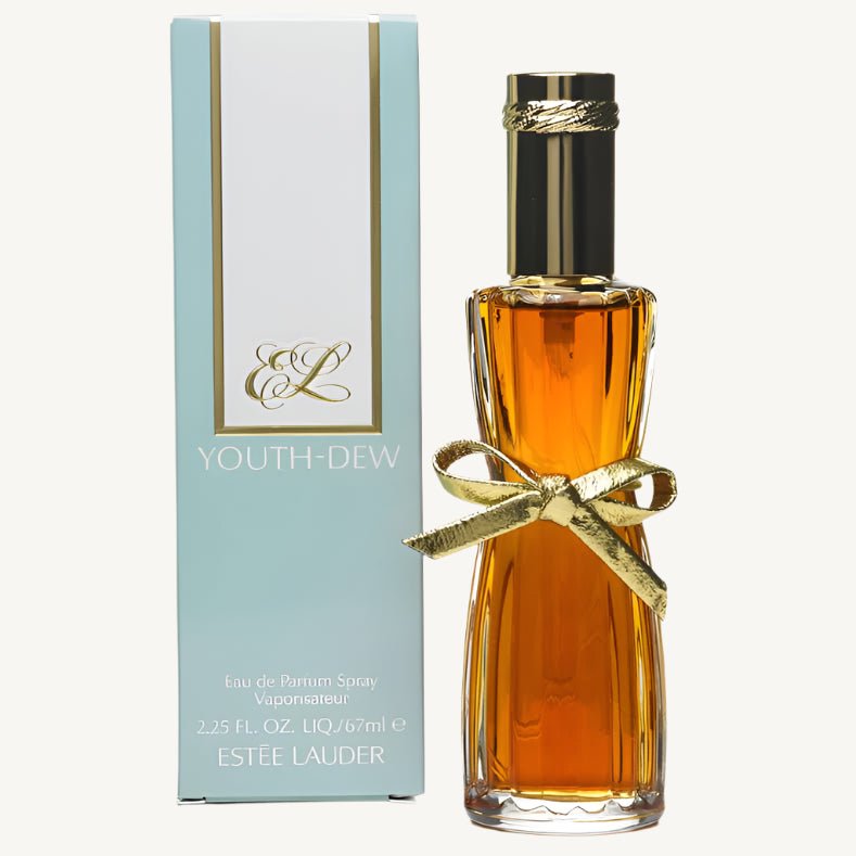 "Youth Dew 2.2 oz Eau de Parfum Spray for Women, classic and timeless fragrance."