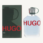"HUGO BOSS GREEN 6.8 oz Eau de Toilette Spray for Men – sleek transparent bottle with green cap and red branding"