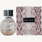 "Jimmy Choo 1.3 oz Eau de Parfum spray for women – elegant and feminine fragrance in a compact designer bottle."