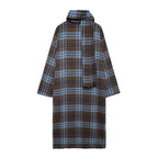Plaid coat on a white background