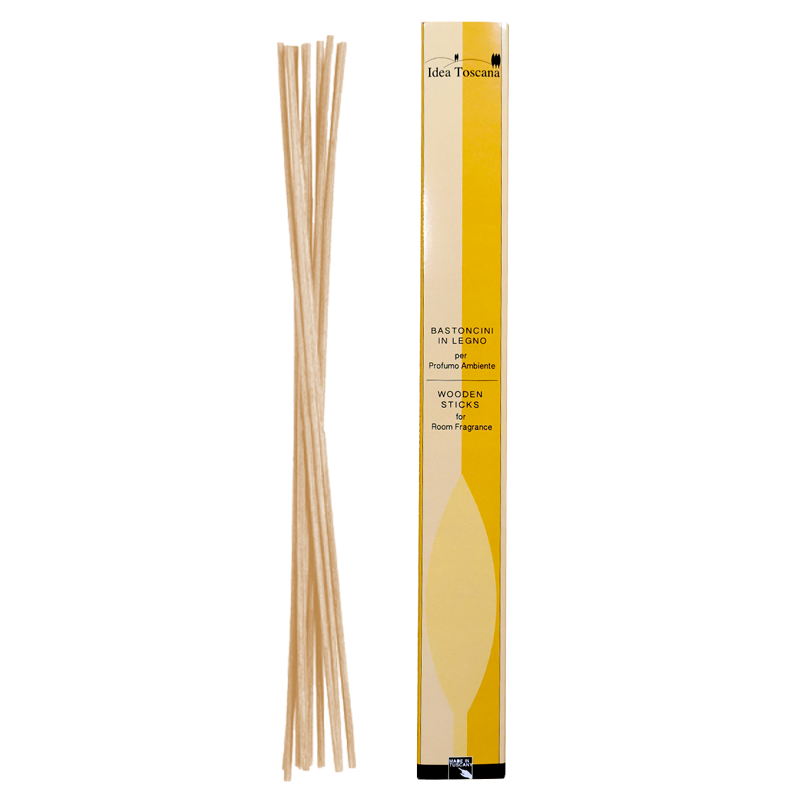 "Prima Spremitura Agrumi Scented Room Diffuser 250ml – citrus-scented home fragrance with natural essential oils, elegantly diffused through wooden sticks to create a vibrant and harmonious atmosphere that enhances mood and well-being."