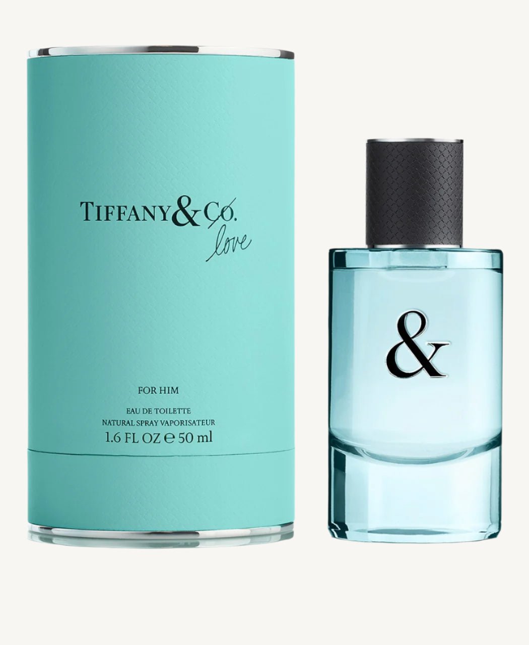 "Tiffany & Co. Love 1.6 oz Eau de Toilette Spray for men – a modern, fresh woody-citrus fragrance with notes of ginger, mandarin, juniper, sandalwood, and sequoia, crafted to celebrate love and connection."