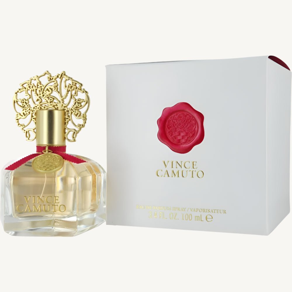 "Vince Camuto 3.4 oz Eau de Parfum Spray for Women, elegant and sensual floral fragrance."