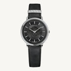 Versace VE8102619 V-Circle ladies watch with white dial, gold-tone case, Greca detailing, and white leather strap featuring Medusa logo.
