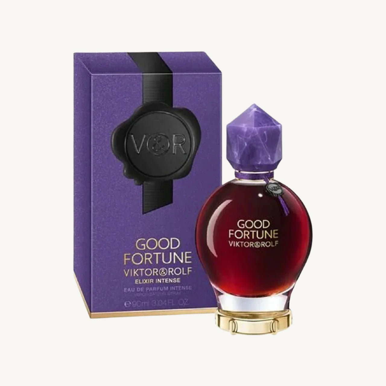 "Viktor & Rolf Good Fortune Elixir Intense 3.04 oz Eau de Parfum Intense Spray for Women, mystical and powerful floral-amber fragrance."