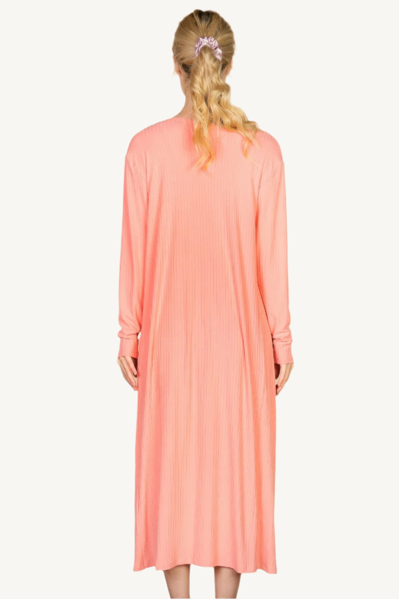"Ribbed cardigan and cami midi bodycon dress set – soft, stretchy knit fabric for a flattering and comfortable all-day fit."