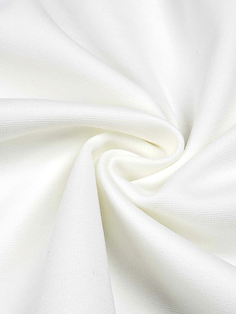 Close-up of white fabric with folds