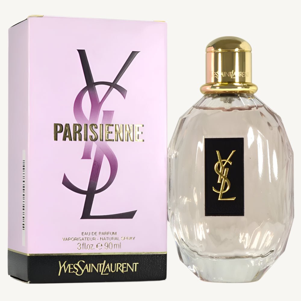 "YSL Parisienne 3 oz Eau de Parfum Spray for Women, romantic and sophisticated fragrance."