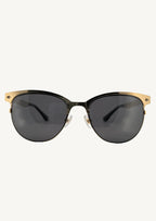 V2 Titanium Clubmasters sunglasses with 24K gold-plated frame — sleek, lightweight, and timelessly stylish, available now for pre-order.