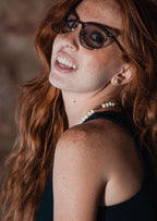 V2 Titanium Clubmasters sunglasses with 24K gold-plated frame — sleek, lightweight, and timelessly stylish, available now for pre-order.