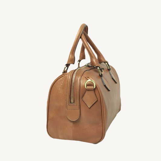 Double Handled Shoulder Bag – Colonial Full-Grain Leather
