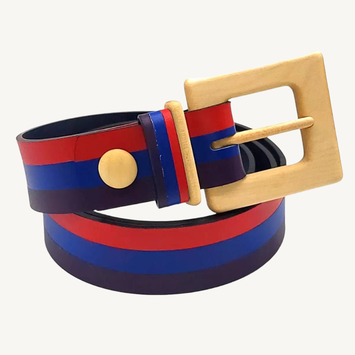 Luxury women's leather wood belt "Guilin Gentle 353" — crafted from premium leather with a natural wood accent, combining refined elegance with a touch of nature for a sophisticated, unique look.