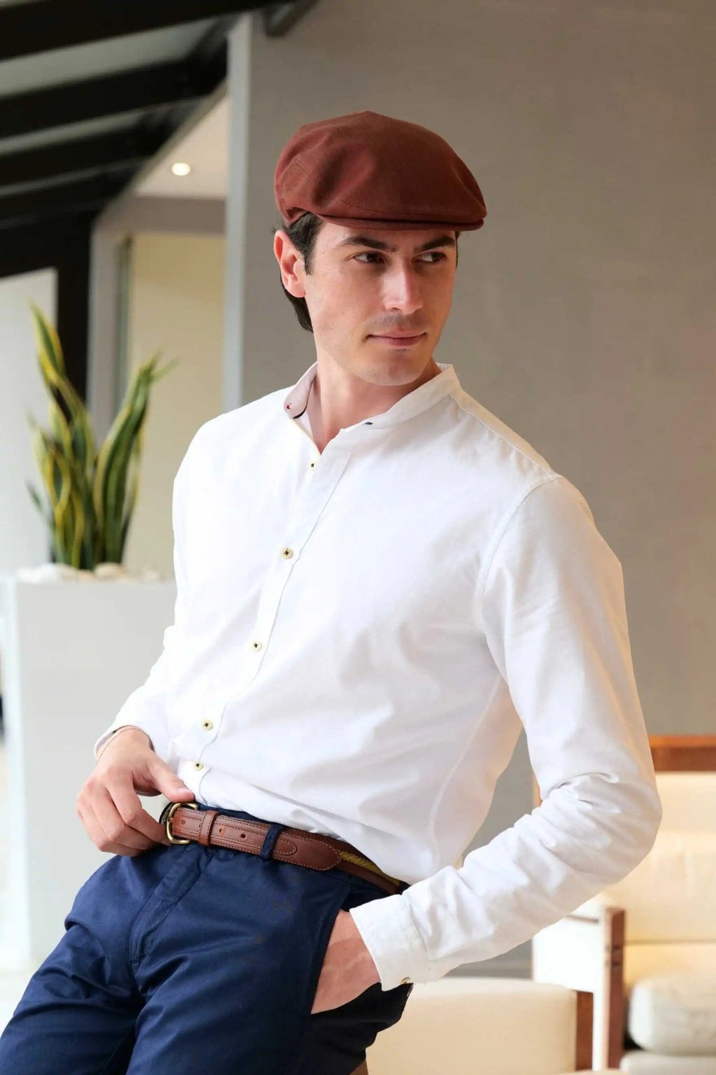 Red cotton cap — lightweight, breathable, and versatile, designed for year-round wear. Perfect for casual and sporty outfits with a pop of color.