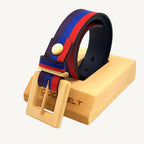 Luxury women's leather wood belt "Guilin Gentle 353" — crafted from premium leather with a natural wood accent, combining refined elegance with a touch of nature for a sophisticated, unique look.