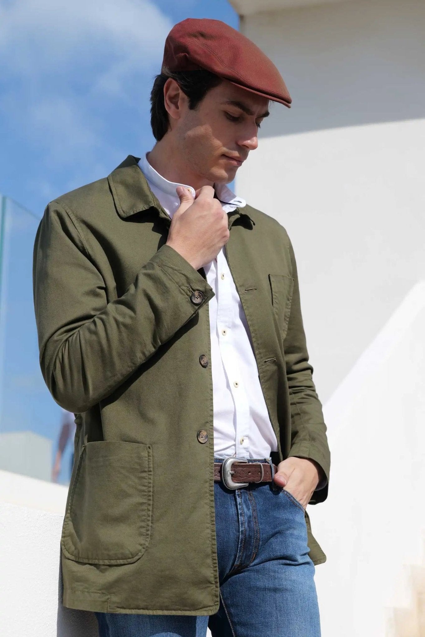 Red cotton cap — lightweight, breathable, and versatile, designed for year-round wear. Perfect for casual and sporty outfits with a pop of color.