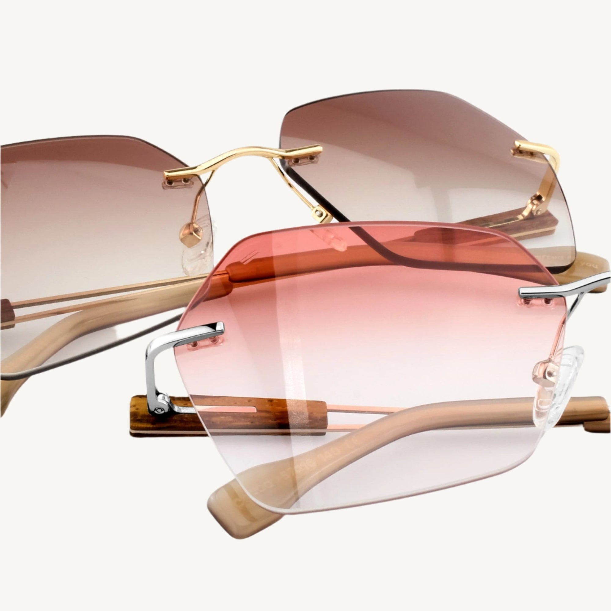 Cocoa metal and wood sunglasses — modern, stylish, and durable, featuring a unique combination of sleek metal frames and natural wood accents. Perfect for a chic and contemporary look.