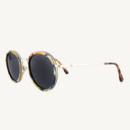 Dora metal and wood sunglasses — stylish, lightweight, and unique, featuring a blend of sleek metal frames and natural wood accents. Ideal for a modern, chic look with a touch of nature.
