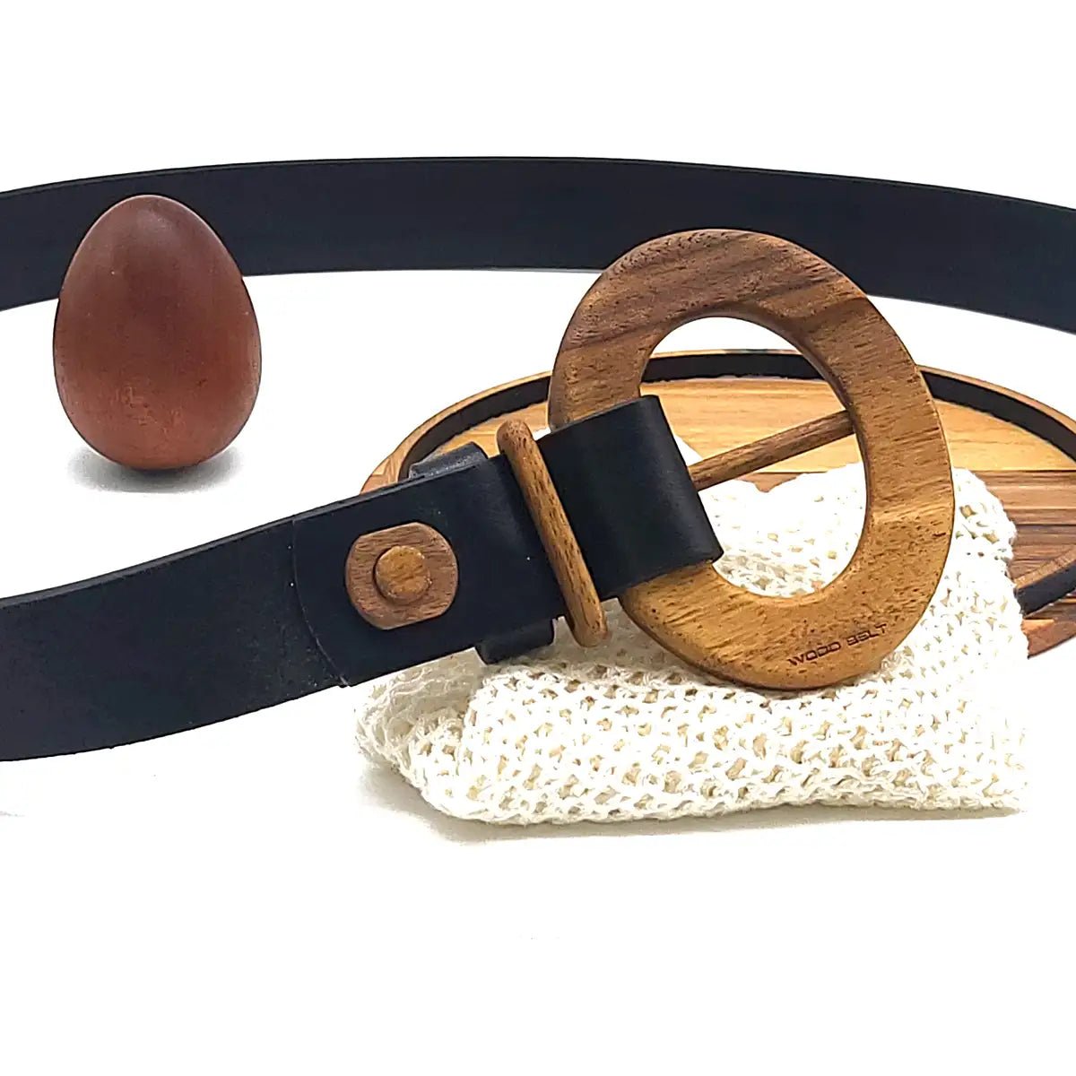 Luxury women's leather wood belt "Fuji Happiness 306" — crafted from premium leather with a natural wood accent, blending timeless elegance with a touch of nature. Sophisticated and stylish for any occasion.