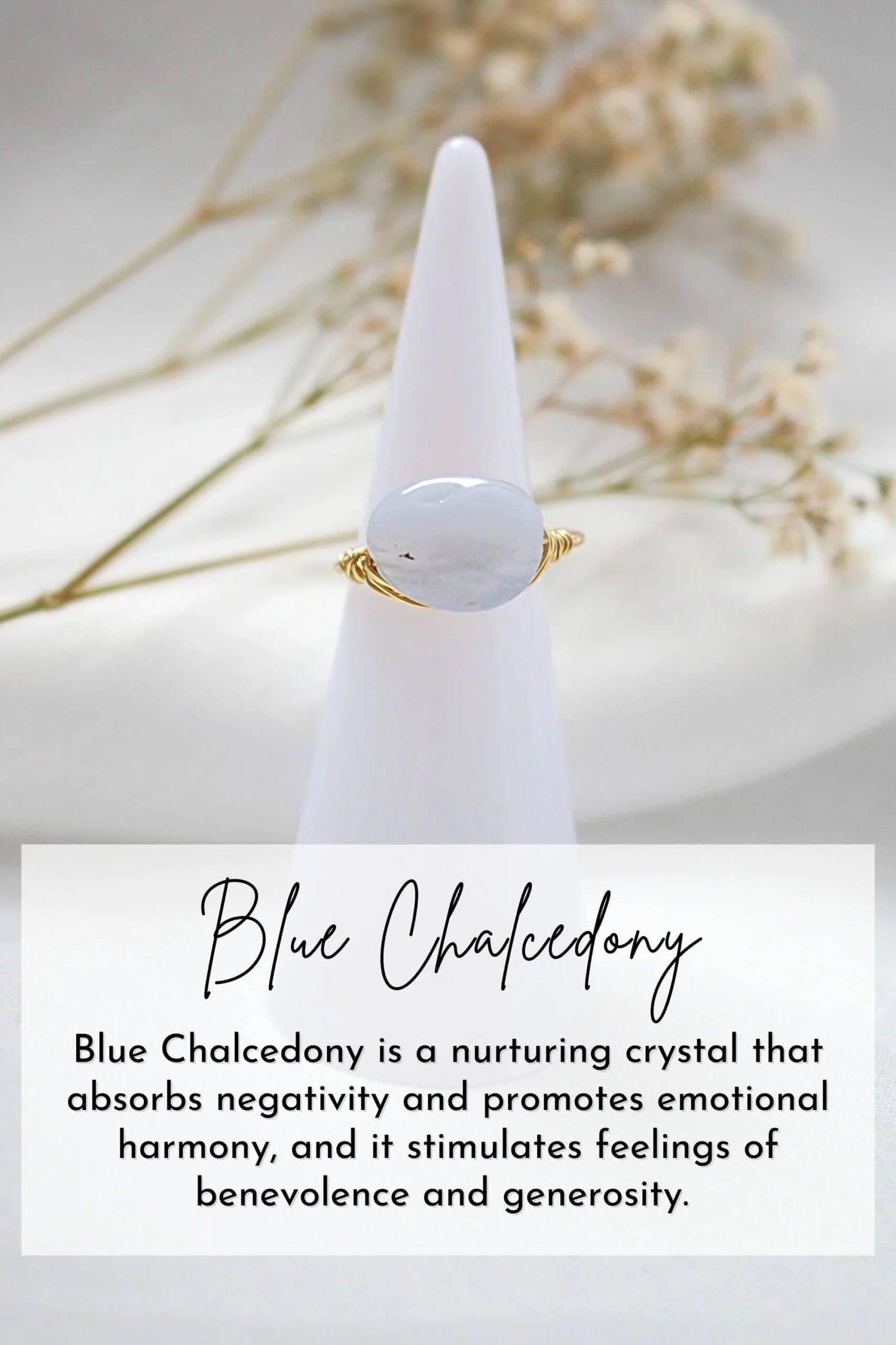 18 Karats Natural Crystals Hand Wired Solitaire Ring