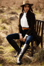 Luxury women's leather wood belt "Fuji Happiness 308" — crafted from premium leather with a natural wood accent, offering a refined blend of elegance, quality, and modern design.