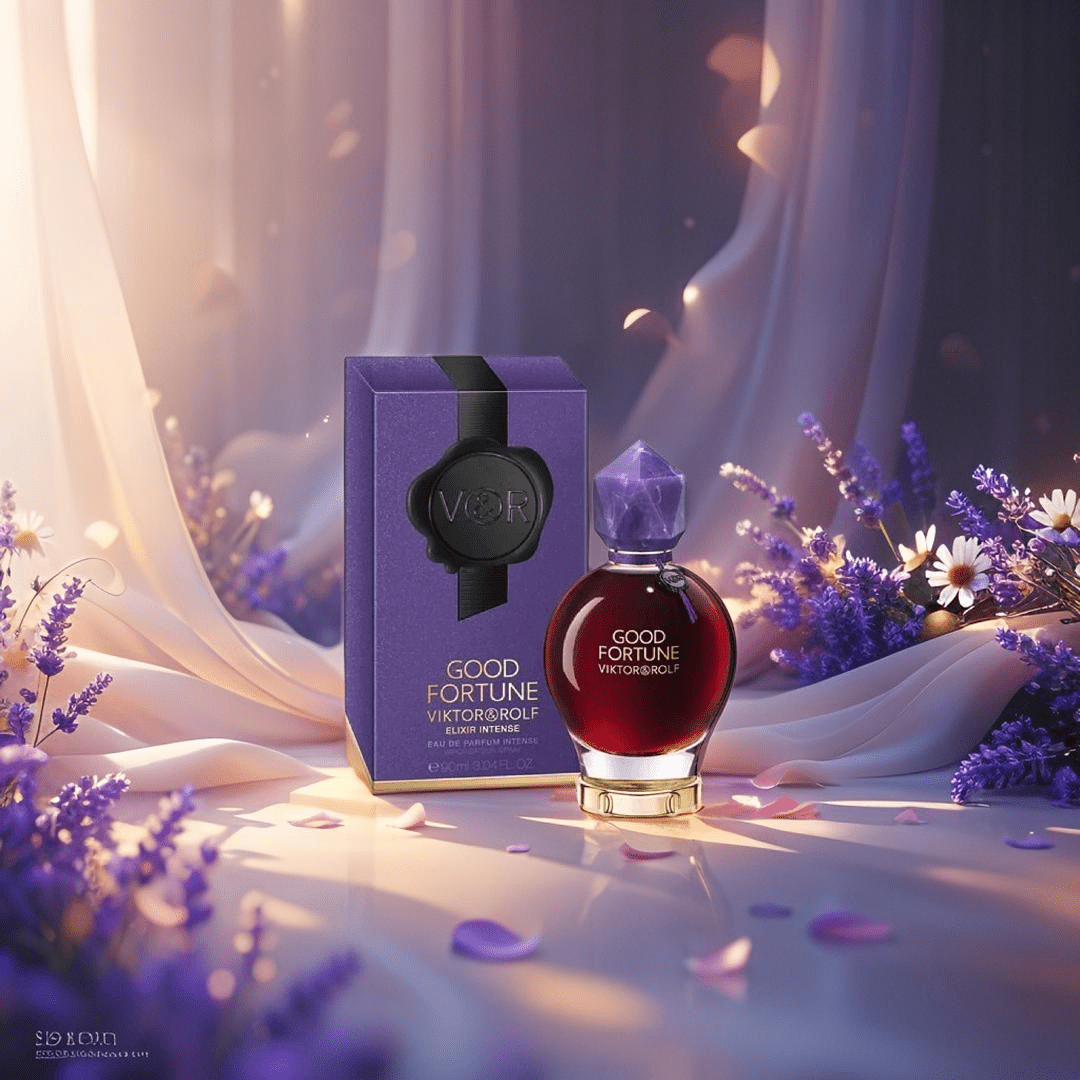 "Viktor & Rolf Good Fortune Elixir Intense 3.04 oz Eau de Parfum Intense Spray for Women, mystical and powerful floral-amber fragrance."