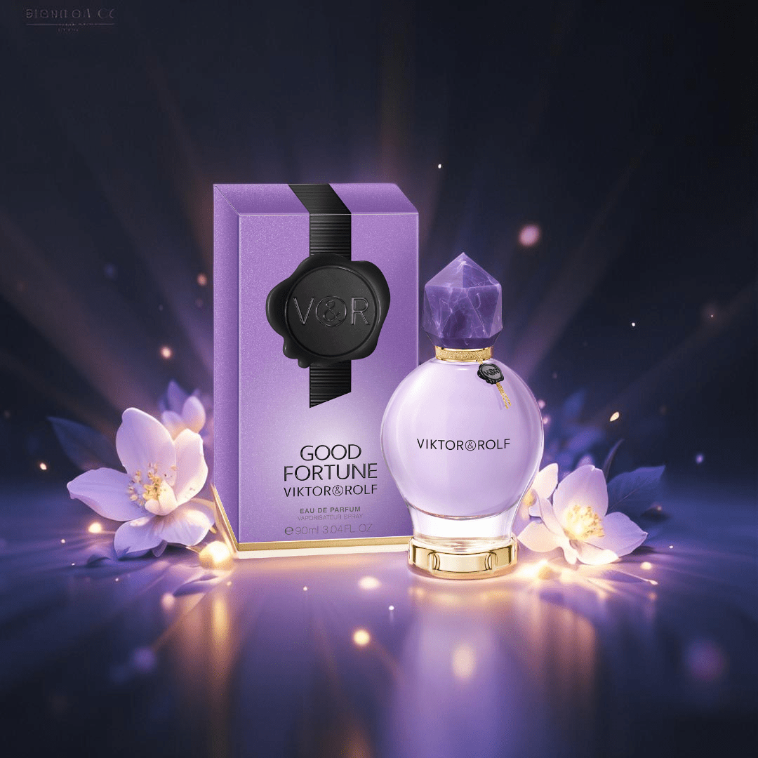"Viktor & Rolf Good Fortune 3 oz Eau de Parfum Spray for Women, radiant and mystical floral fragrance."