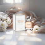 "Givenchy L’Interdit 1.7 oz Eau de Toilette Spray – elegant and modern clear bottle with a lighter floral-woody fragrance, perfect for everyday wear."