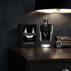 "Paco Rabanne Invictus Victory 6.8 oz Eau de Parfum Extreme Spray – a powerful and seductive scent for men featuring bold notes of lemon, pink pepper, incense, lavender, vanilla, and tonka bean. Built for triumph."