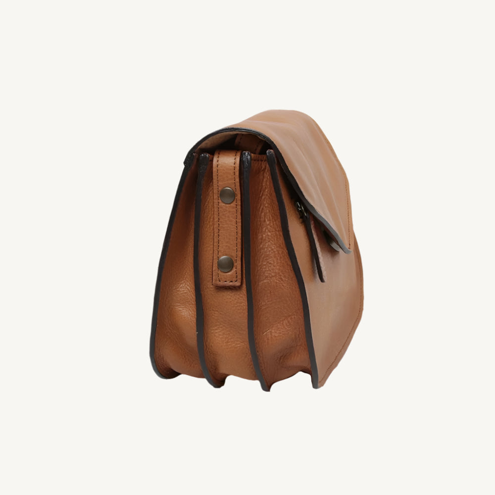 Full Grain Calfskin Shoulder Bag – Brown Colonial