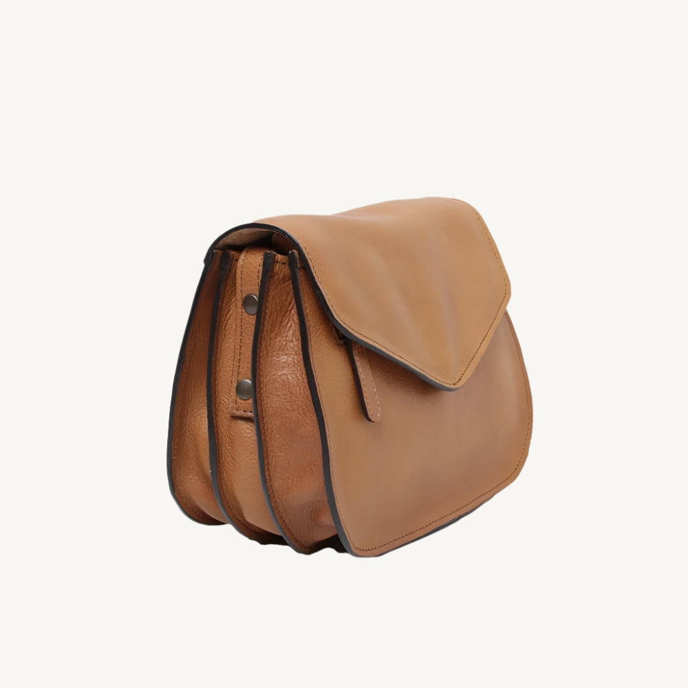 Full Grain Calfskin Shoulder Bag – Brown Colonial