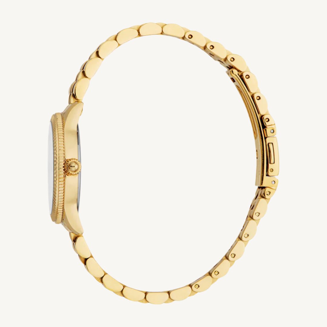 Just Cavalli JC1L315M0055 Valentine’s Set for women, featuring a gold-tone watch with matching bracelet, heart details, and elegant packaging.