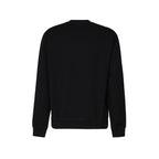 "Black Dsquared2 men’s sweatshirt with long sleeves and round neckline – made from 100% cotton for breathable comfort."